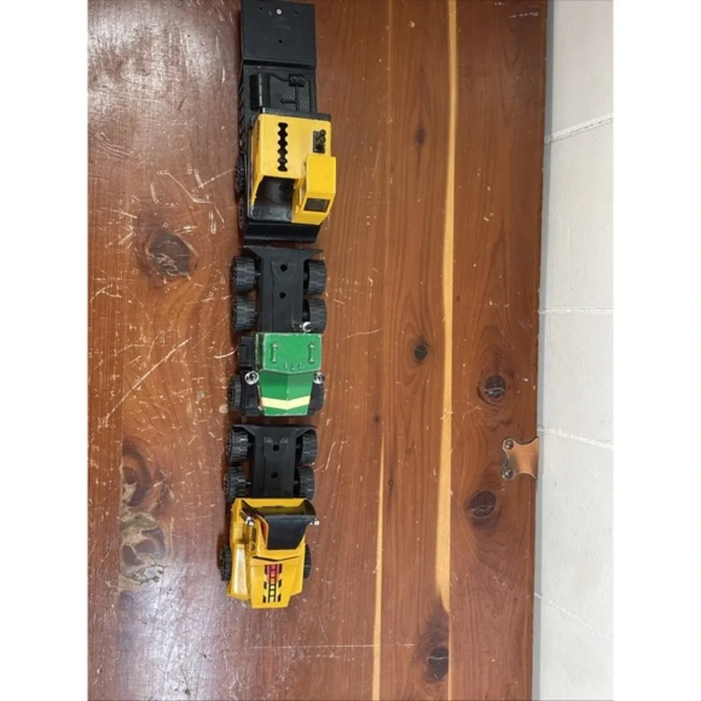 Lot of 3 Vintage REMCO‎ Die-Cast Trucks 1983–1987 Construction Tough Wheels...